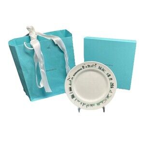 Tiffany & Co. Decorative Plate Mitsubishi Electric Mark Original Box & Pouch